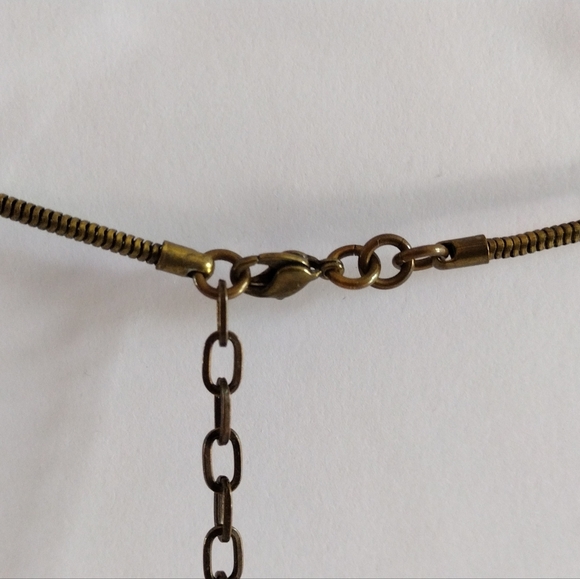 MARJORIE BAER San Francisco Mixed Metals Pendant Necklace Vintage - Picture 4 of 6